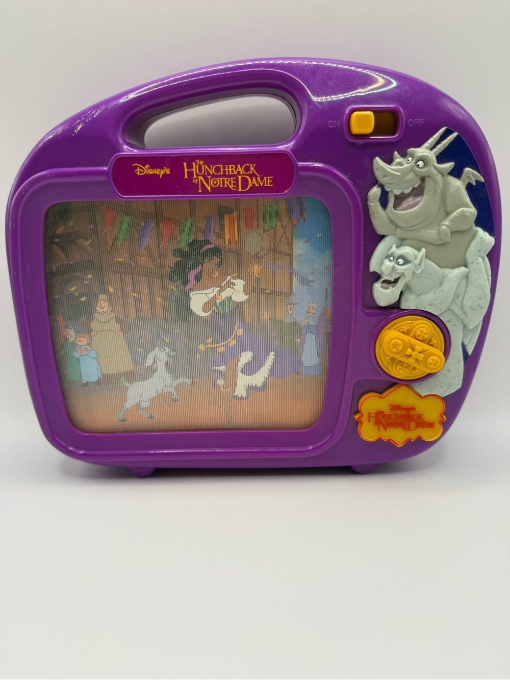 Vintage 1996 Disney Hunchback of Notre Dame Musical TV Moving Scene Toy Mattel